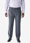 KS Signature Easy Movement® Pleat-Front Expandable Dress Pants, GREY, hi-res image number null