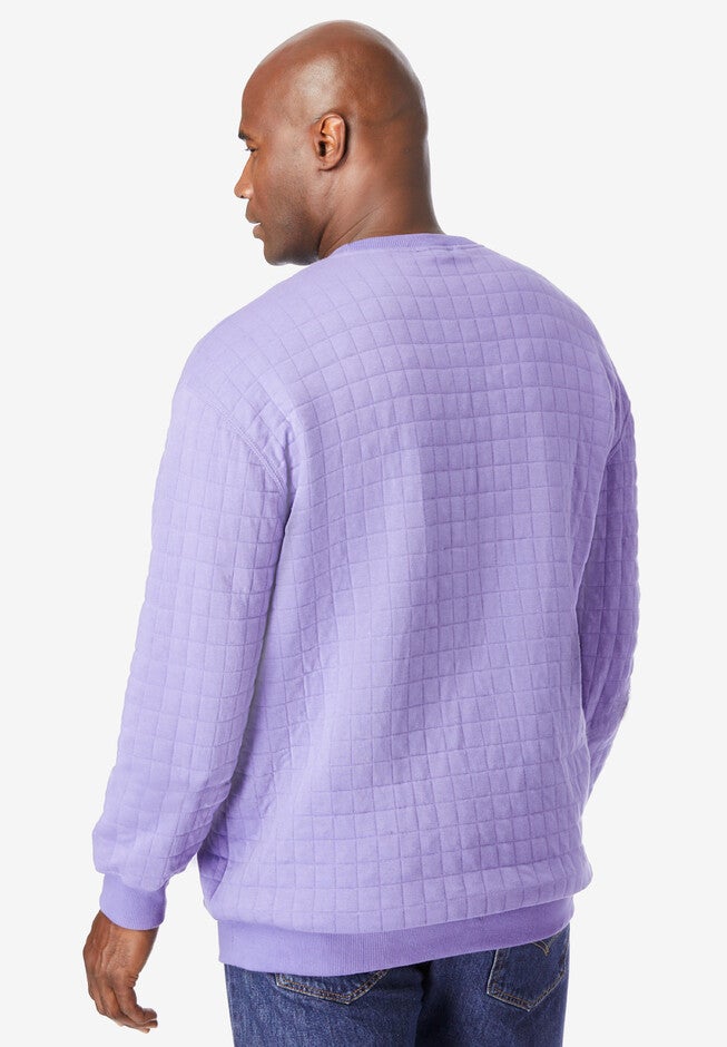 Quilted Crewneck Sweatshirt, , on-hover image number null