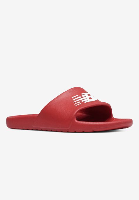 New Balance® 100 Slide Sandals, RED, hi-res image number null