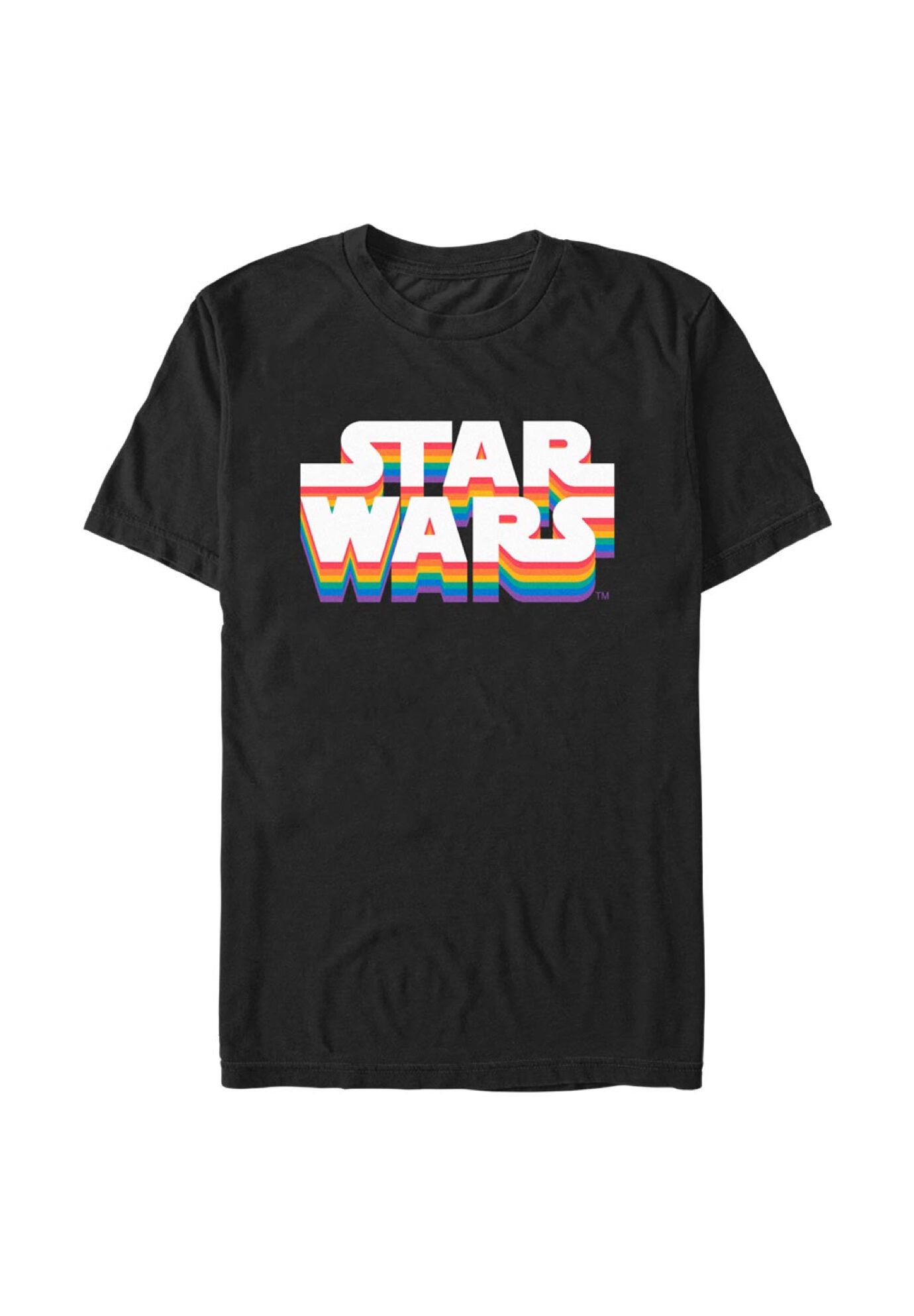 Star Wars Logo Pride Tops & Tees, BLACK, hi-res image number 0