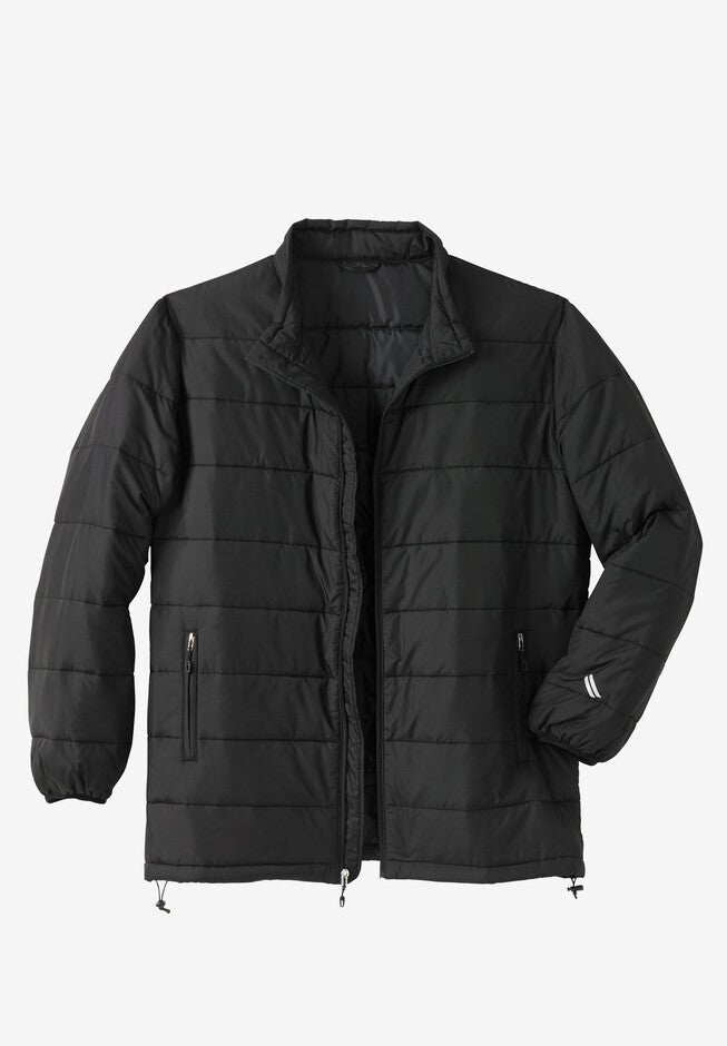 KS Sport™ Lightweight Packable Puffer Jacket, BLACK, hi-res image number 0