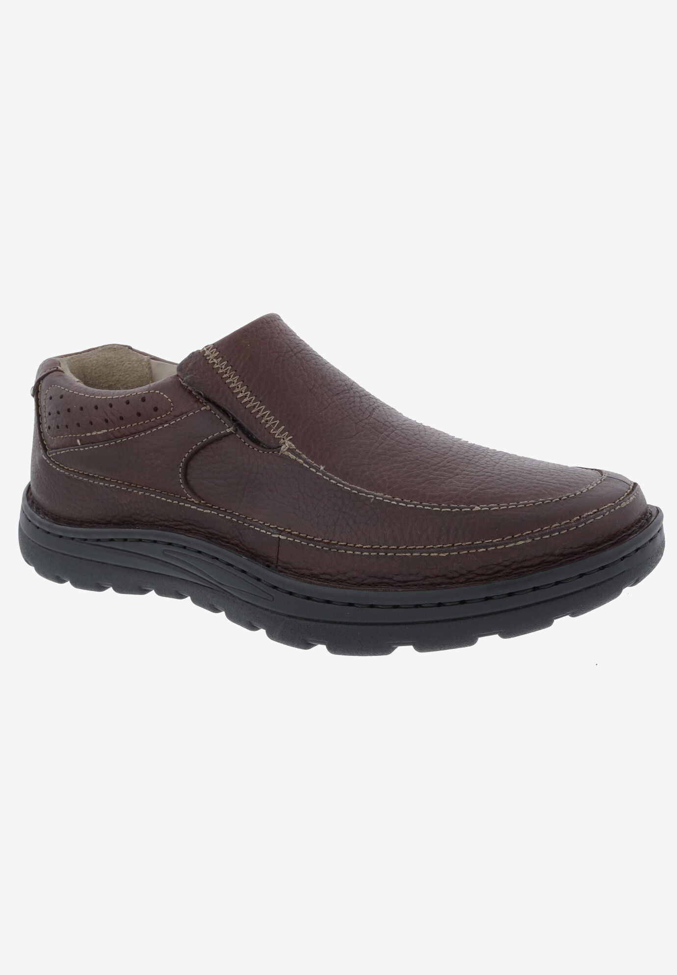 BEXLEY II Slip-On Shoes, BROWN TUMBLED LEATHER, hi-res image number 0