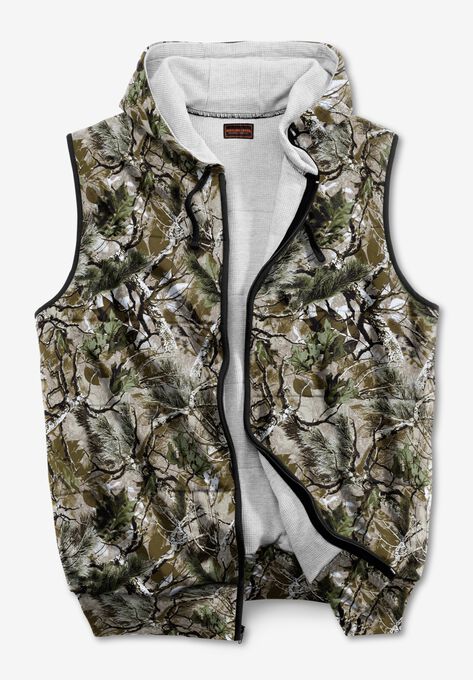 BOULDER CREEK™ THERMAL LINED FLEECE VEST, WOODS CAMO, hi-res image number null