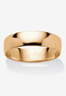14k Gold over Sterling Silver Wedding Band Ring, GOLD, hi-res image number null