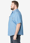 Boulder Creek® Short Sleeve Denim & Twill Shirt, , alternate image number null