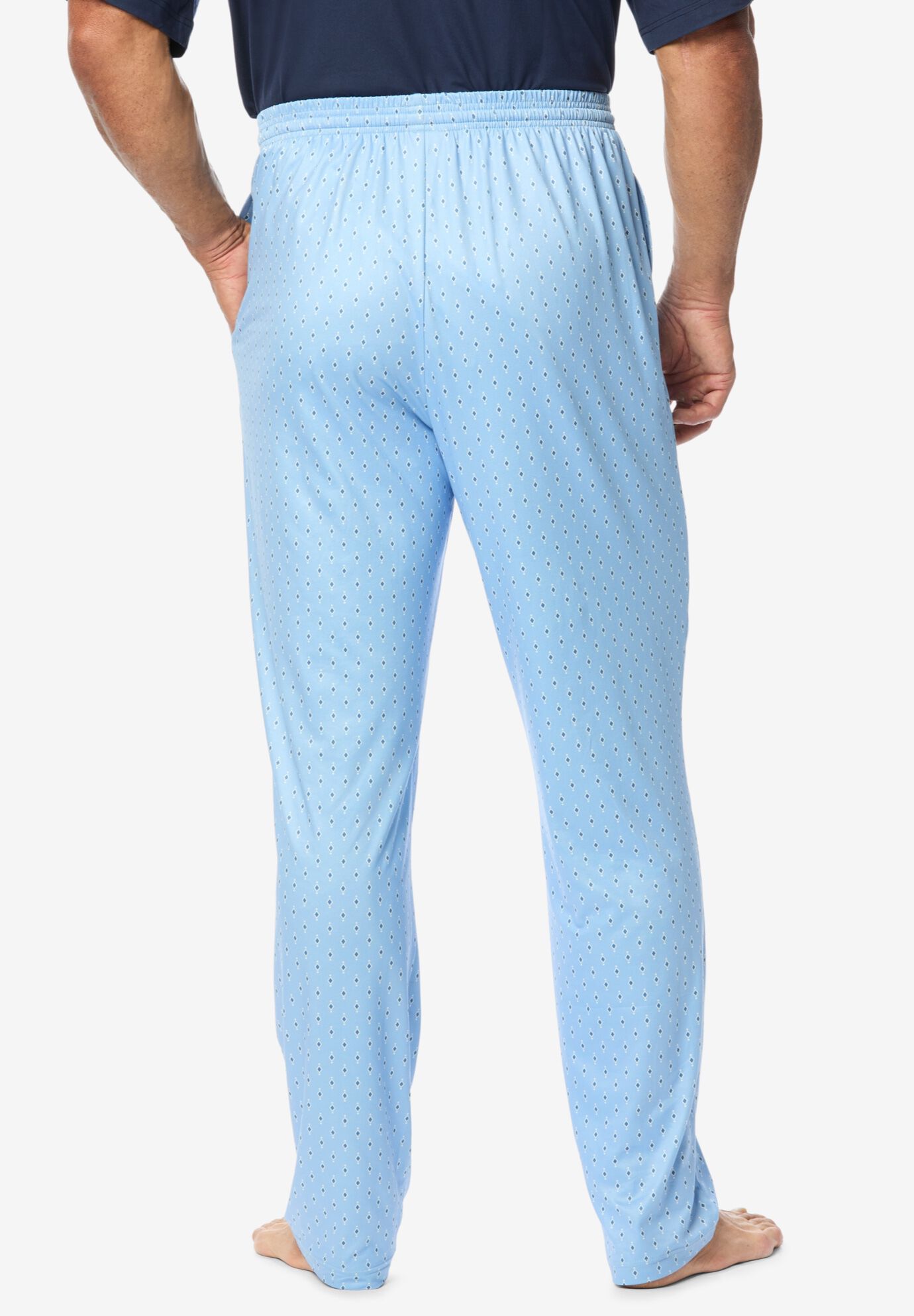 Ultra-Soft Pajama Pants, LIGHT BLUE DIAMOND, alternate image number 2