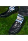 The Blue Cary (Blue Broken Lines) Socks, , on-hover image number null