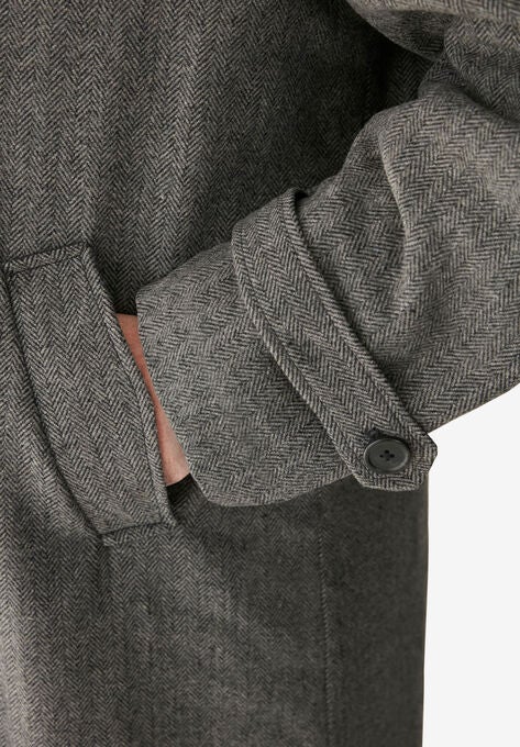 Wool-Blend Long Overcoat, , alternate image number null