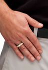 Men's 2.50 TCW CZ Wedding Band in Gold-Plated Sterling Silver, , alternate image number null