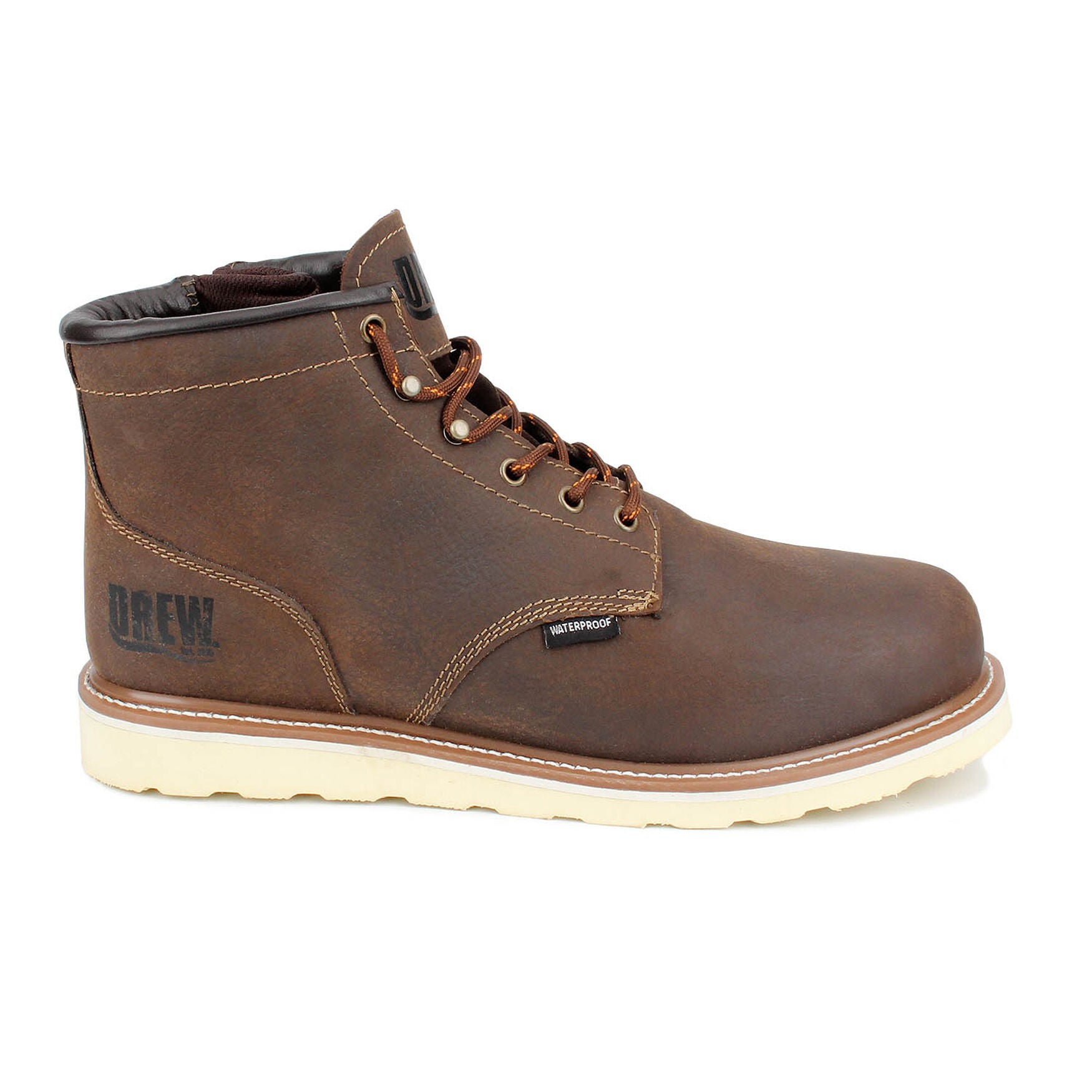 Burbank Waterproof Work Boot, CHOCOLATE BROWN, alternate image number 2