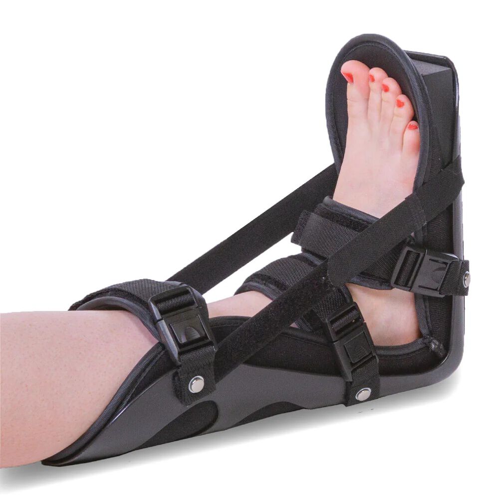 Plantar Fasciitis Night Splint Boot, BLACK, hi-res image number 0
