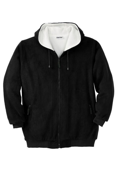 Explorer Plush Fleece Hoodie, BLACK, hi-res image number null