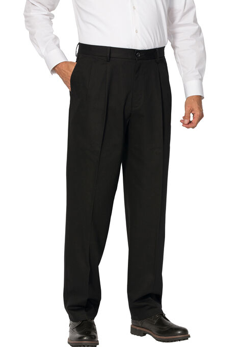 Signature Lux Pleat Front Khakis by Dockers®, BLACK, hi-res image number null