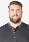 Waffle-Knit Thermal Henley Tee, , alternate image number null