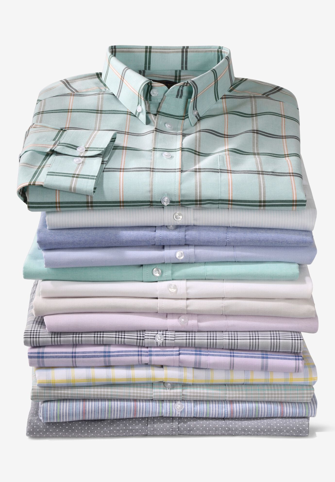 Long-Sleeve Wrinkle-Free Everyday Oxford, , alternate image number 4