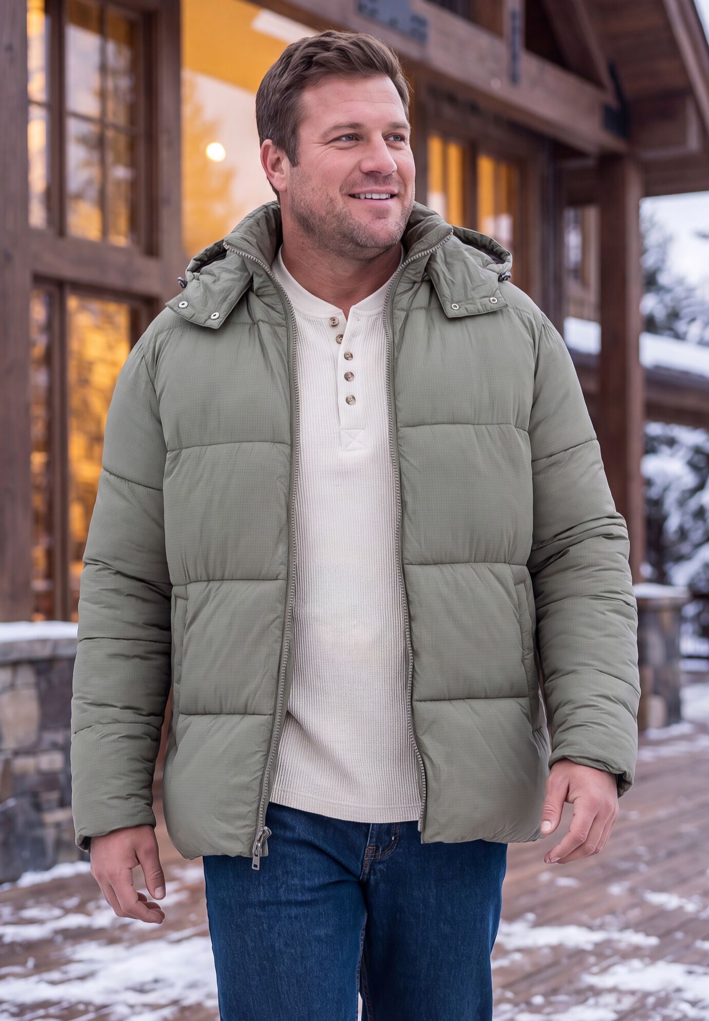 Hipster Quilted Puffer, STEEL, on-hover image number 1