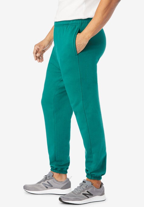 Fleece Elastic Cuff Sweatpants, , alternate image number null
