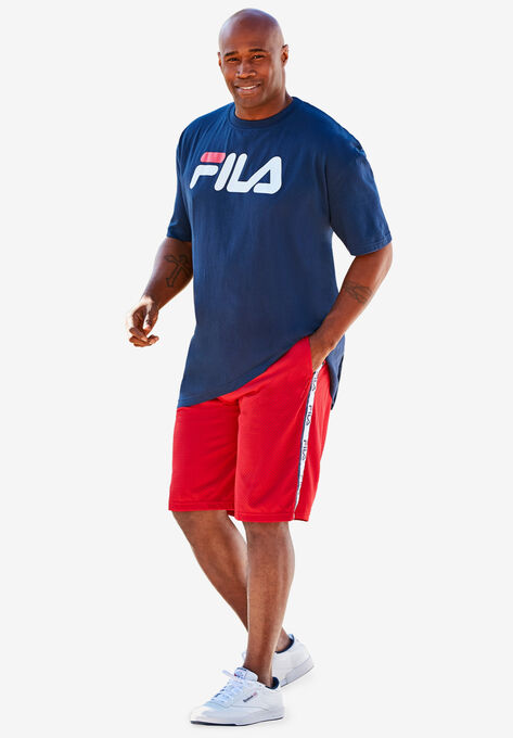 FILA® Tape Logo Shorts, RED, hi-res image number null