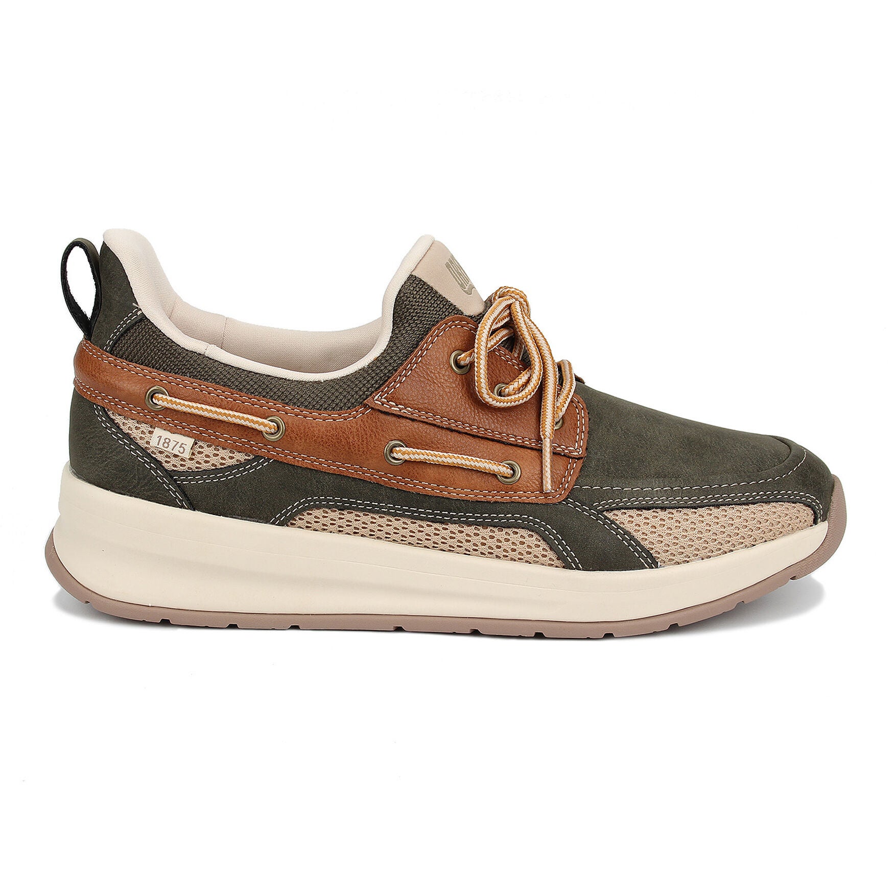 Channing Slip On Boat Shoe, OLIVE TAN, alternate image number 2