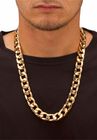 Gold Tone Curb Link 24" Chain Necklace, , alternate image number null