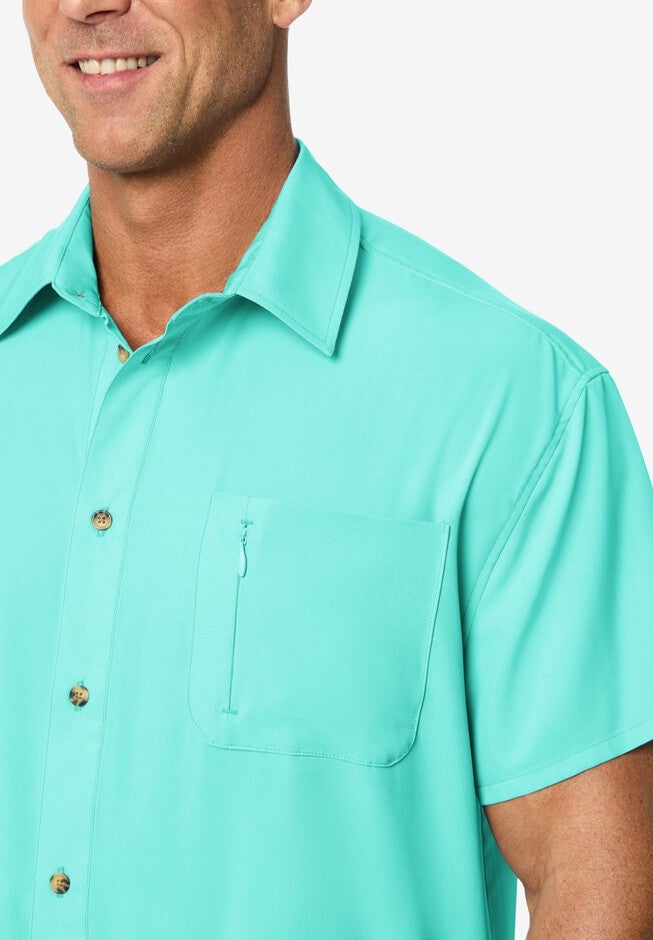 Short Sleeve Performance Shirt, TIDAL GREEN, alternate image number null