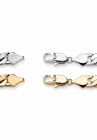 2 Piece Gold Tone and Silvertone 9" Curb-Link Bracelet, , on-hover image number null