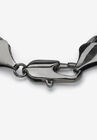Black Ruthenium Plated 9" Curb Link Bracelet, , on-hover image number null