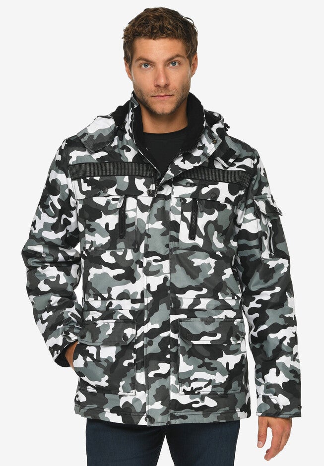 Tundra Insulated Performance Parka by Arctix, CAMO BLACK, hi-res image number 0