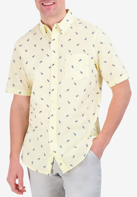 Chaps® Easy Care Woven Shirt, LEMON, hi-res image number null