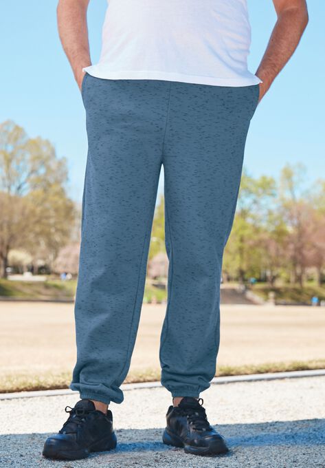Fleece Elastic Cuff Sweatpants, , alternate image number null