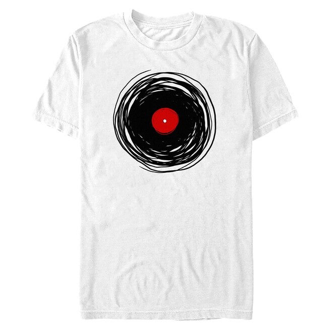 Spinning With A Vinyl Record - Retro Music Dj, WHITE, hi-res image number 0