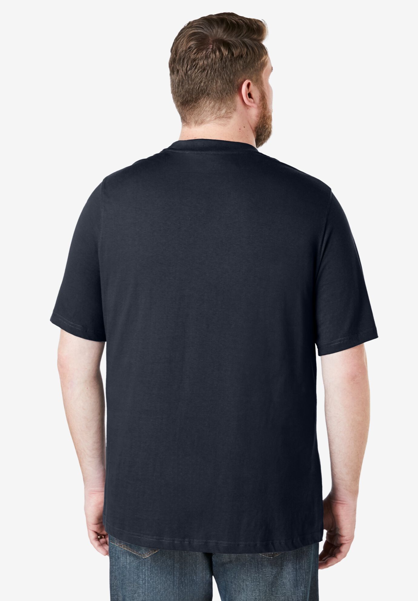 Heavyweight Pocket Crewneck T-Shirt, BLACK, on-hover image number 1