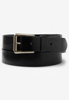 Casual Leather Belt, BLACK, hi-res image number null