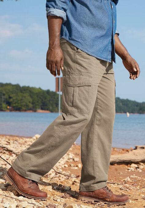 Boulder Creek® Renegade Side-Elastic Waist Single Pocket Cargo Pants, , alternate image number null