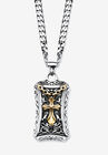 Cross Pendant Necklace, STAINLESS STEEL, hi-res image number null