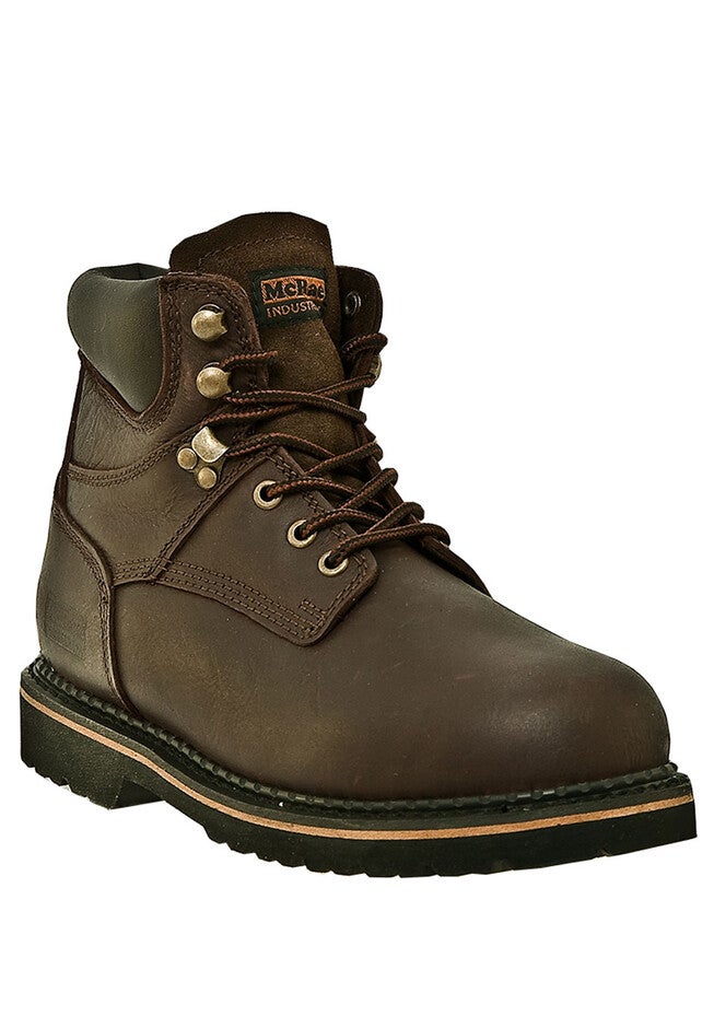 McRae 6 inches Soft Toe Lace Boots, DARK BROWN, hi-res image number 0