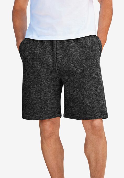 Comfort Fleece Shorts, BLACK WHITE MARL, hi-res image number null