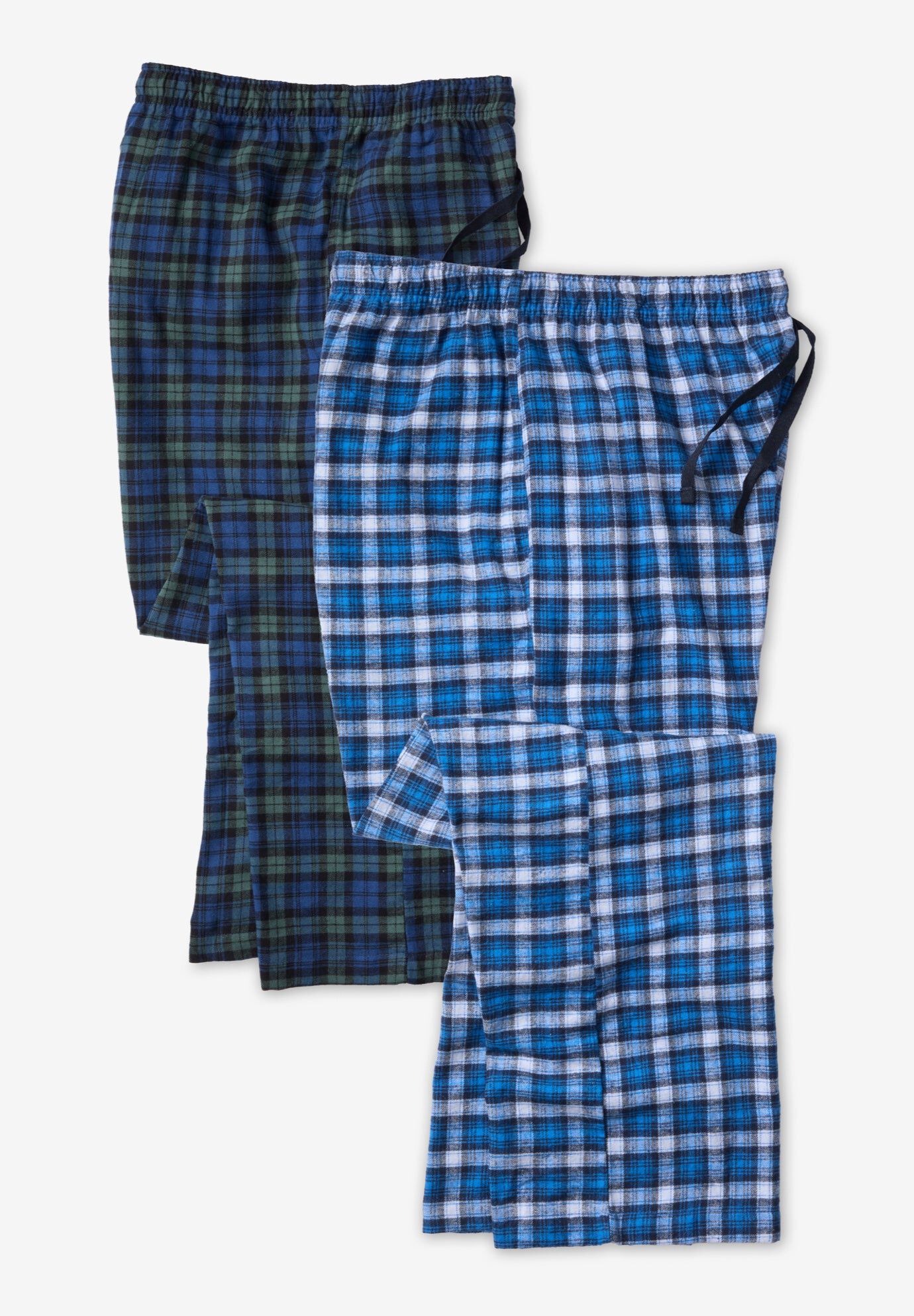 2-Pack Flannel Pajama Pants, HUNTER BLUE PLAID, hi-res image number 0