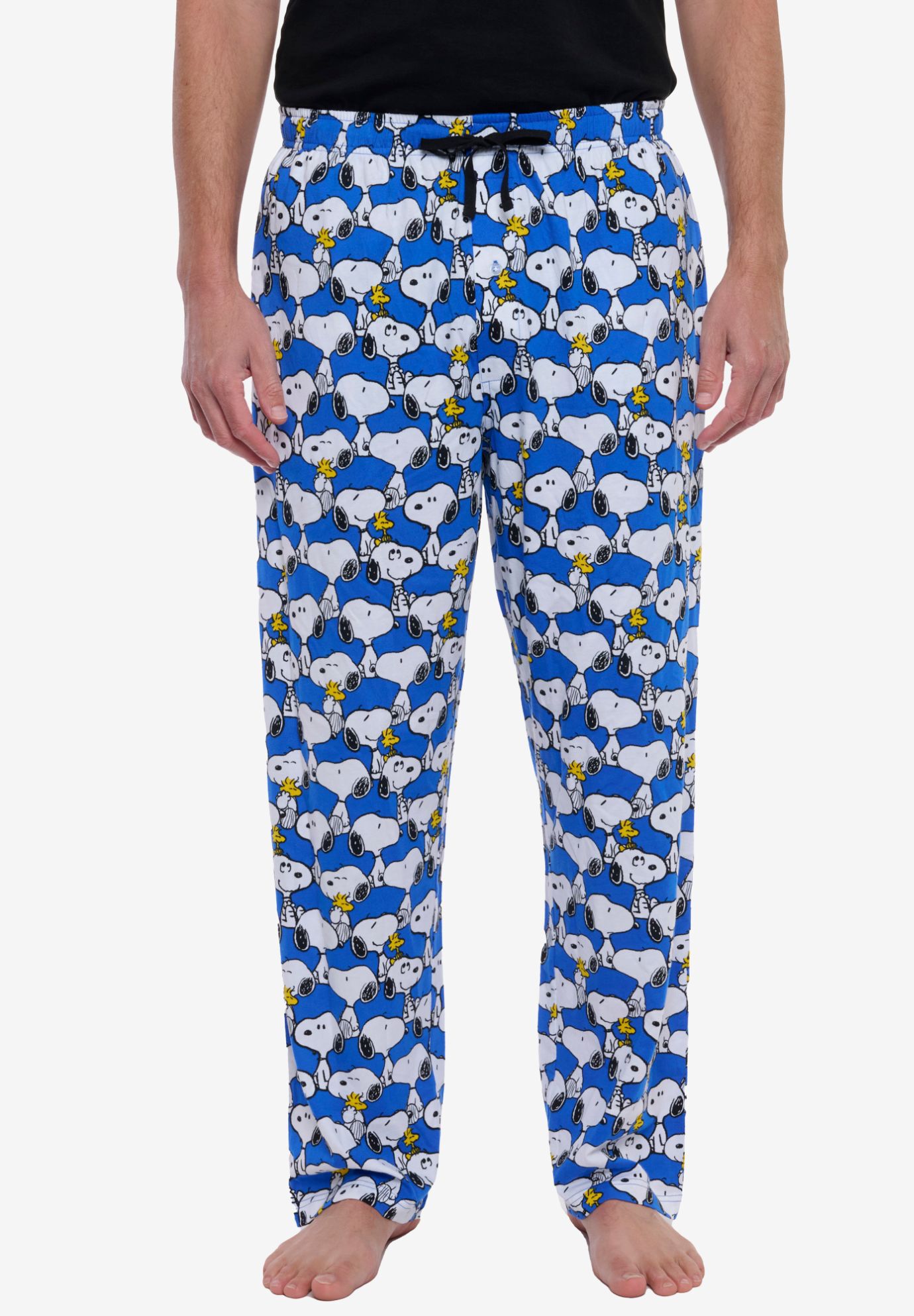 Peanuts Snoopy & Woodstock Pajama Pants Lounge Wear Sleepwear, BLUE, hi-res image number 0