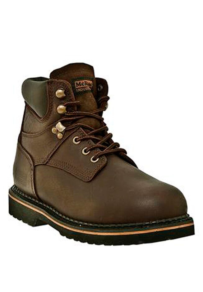 McRae 6 inches Steel Toe Lace Boot , DARK BROWN, hi-res image number null
