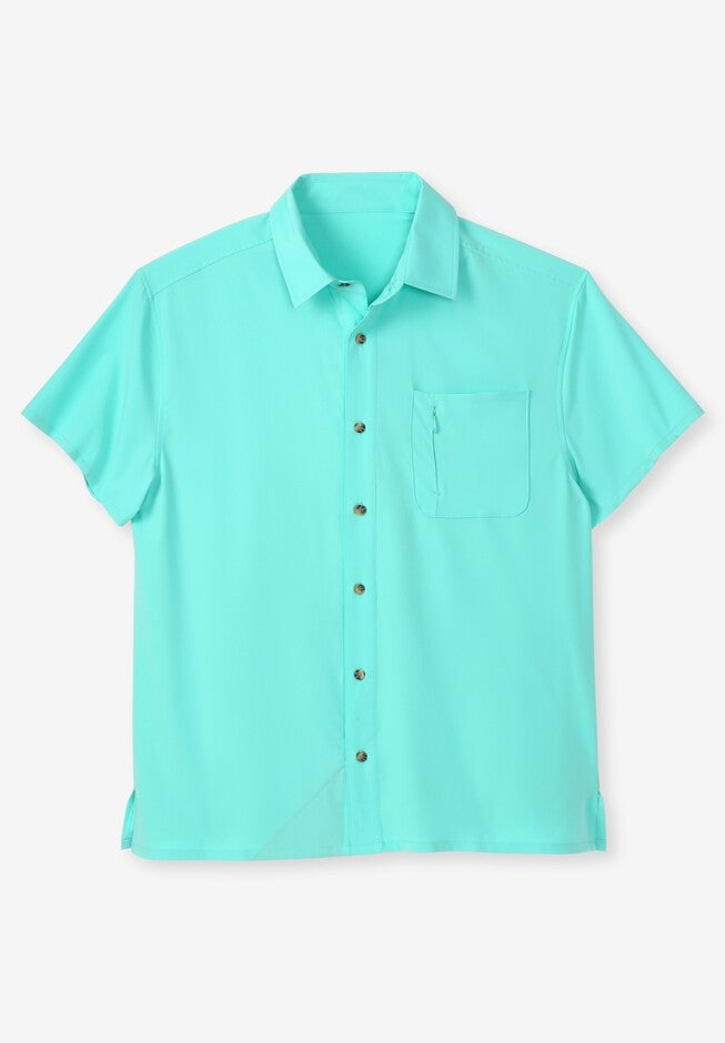 Short Sleeve Performance Shirt, TIDAL GREEN, hi-res image number null