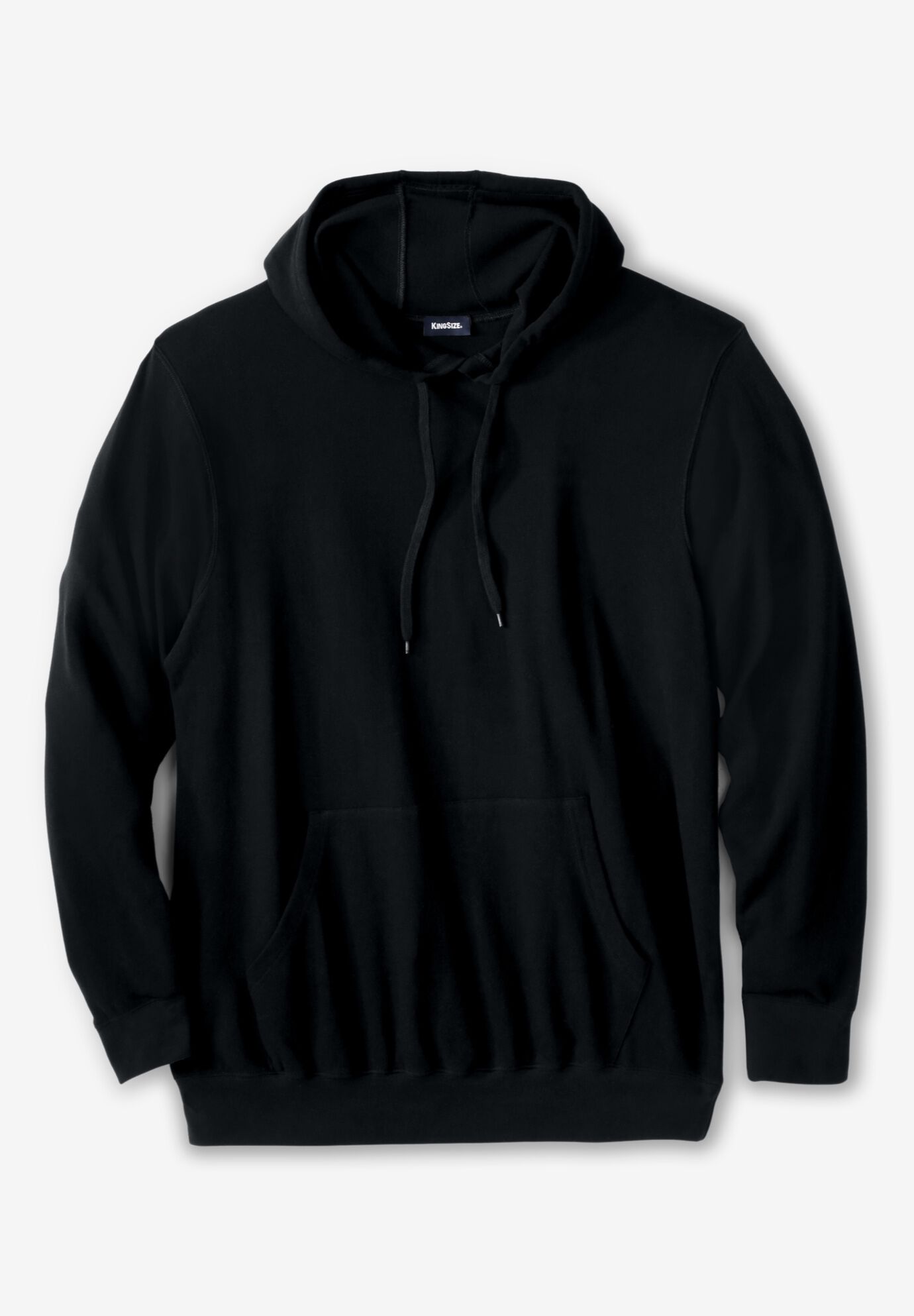 French Terry Hoodie, BLACK, on-hover image number 1