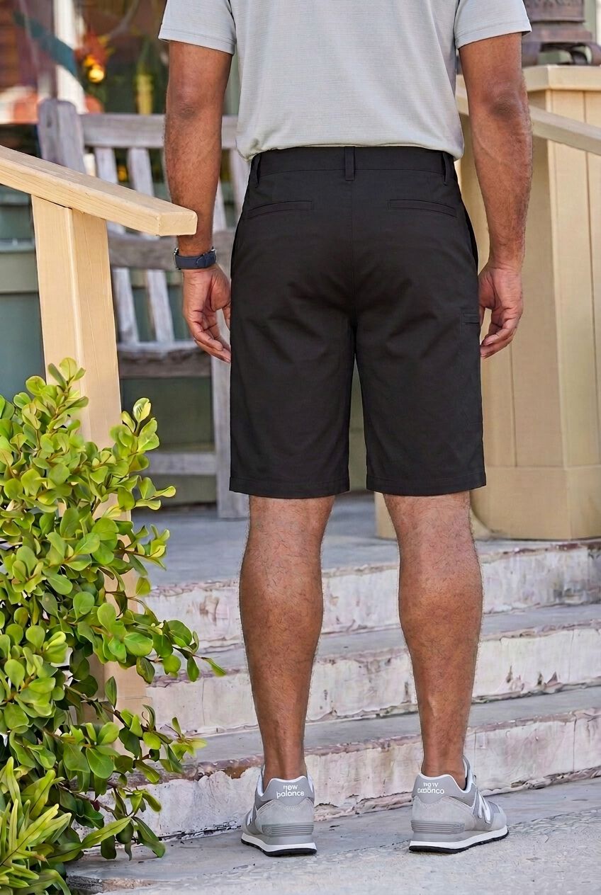 Performance Stretch Shorts, BLACK, alternate image number 4