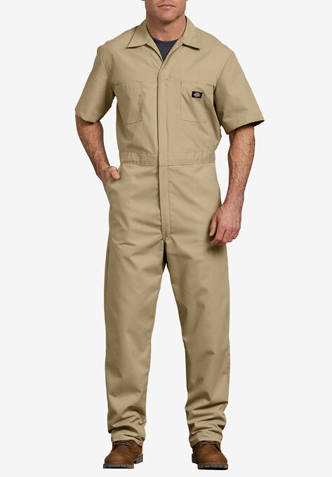 Short-Sleeve Coverall by Dickies®, KHAKI, hi-res image number null