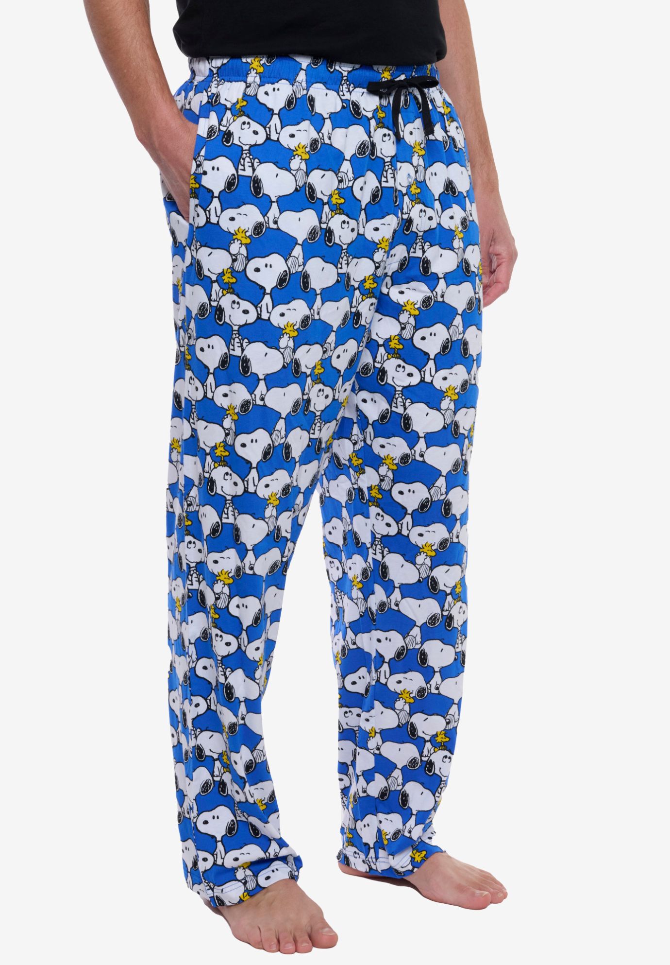 Peanuts Snoopy & Woodstock Pajama Pants Lounge Wear Sleepwear, BLUE, alternate image number 2