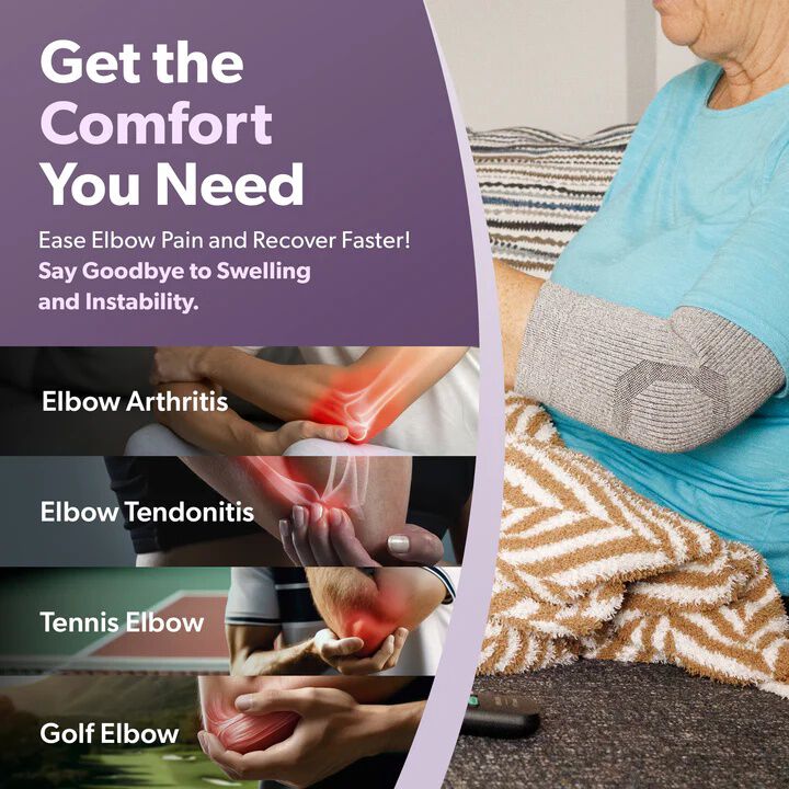 Comfort Elbow Sleeve, GRAY, alternate image number 2