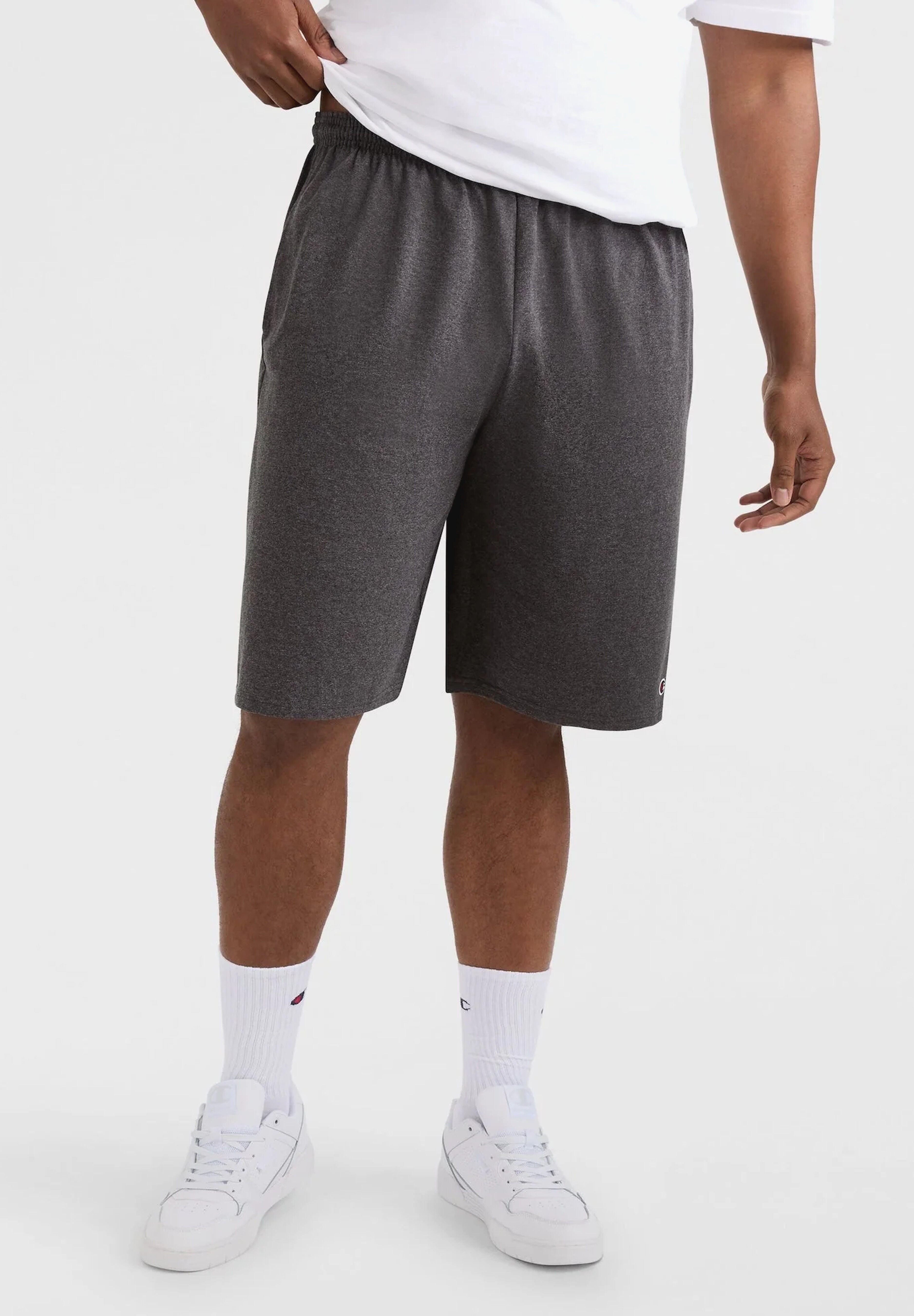 Champion&reg; 9 inches Lightweight Lounge Shorts, GRANITE HEATHER, alternate image number 3