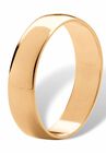 14k Gold over Sterling Silver Wedding Band Ring, , on-hover image number null