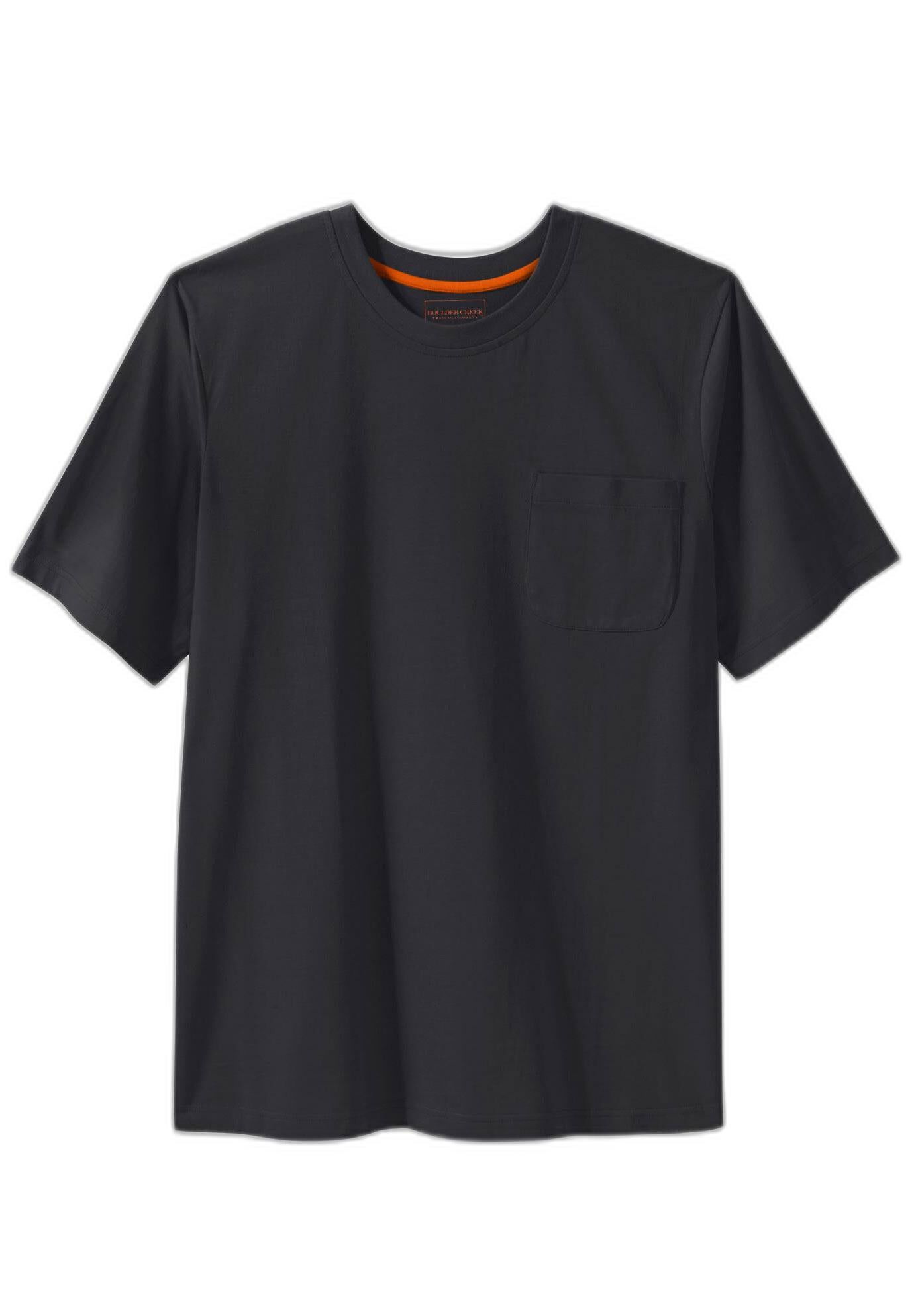 Heavyweight Pocket Crewneck T-Shirt, BLACK, hi-res image number 0