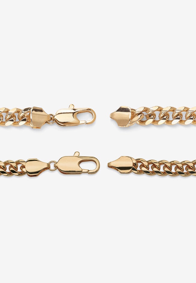 Men'S Goldtone Curb Link Bracelet (10.5Mm), , 30 Inch Chain, , on-hover image number null